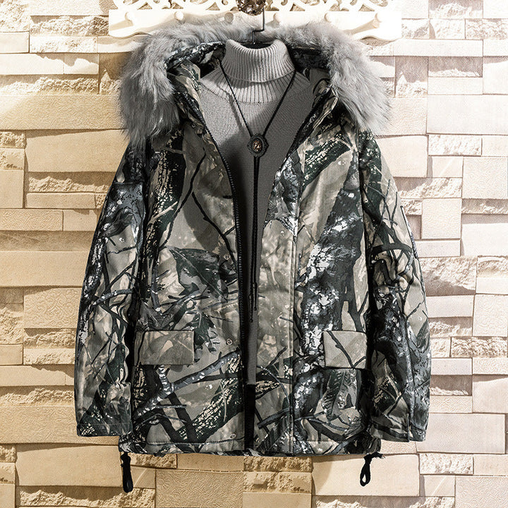 Elevate Your Style with the Hip Hop Camouflage Hooded Coat Jacket