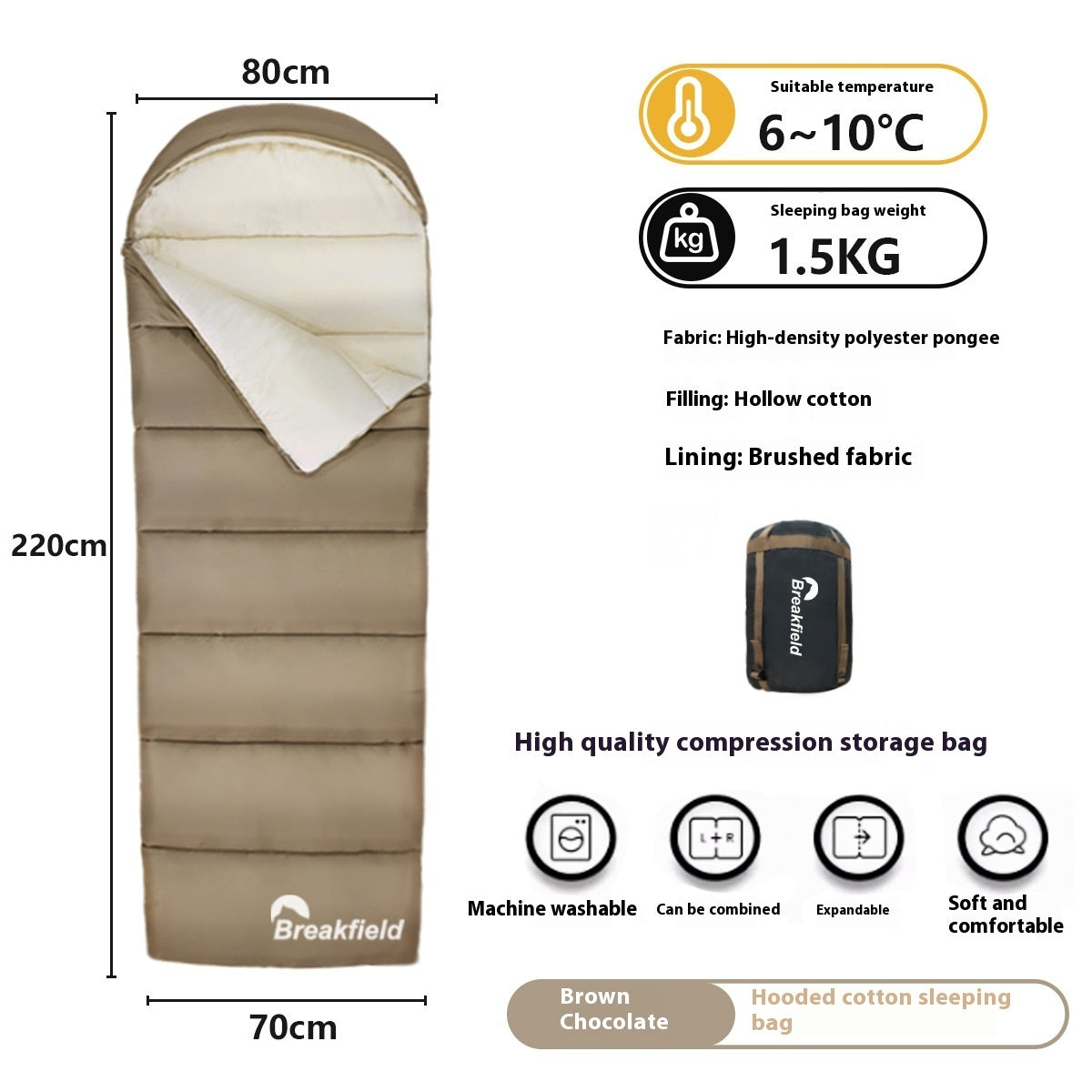 Discover the Comfort of the Four-Season Waterproof Cotton Camping Sleeping Bag