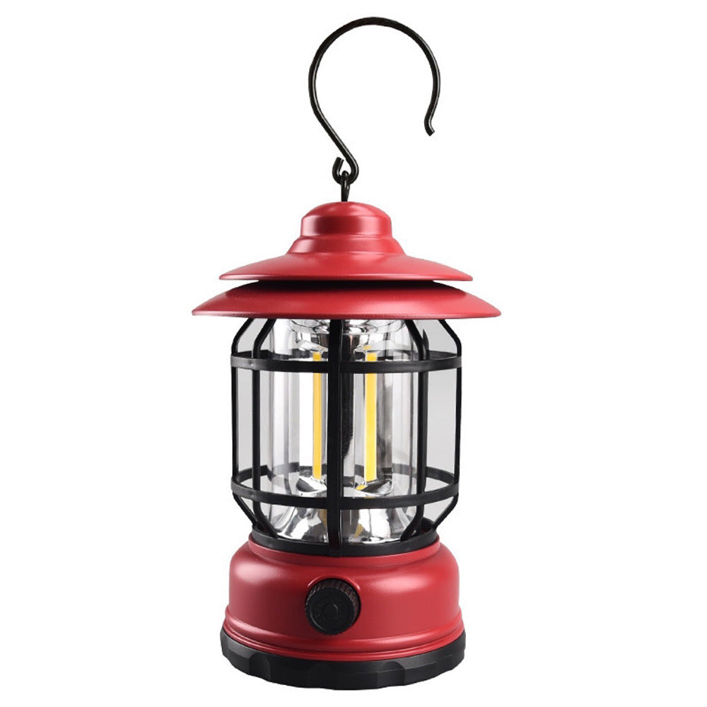 Illuminate Your Adventures with Our Retro Multi-functional Camping Lantern
