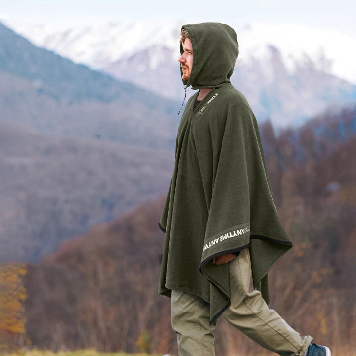 Stay Warm and Cozy with the Multifunctional Wearable Thermal Camping Blanket