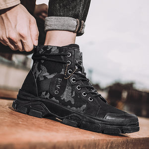 Discover the Perfect Hiking Companion: New Canvas High-top Tooling Retro Outdoor Hiking Boots