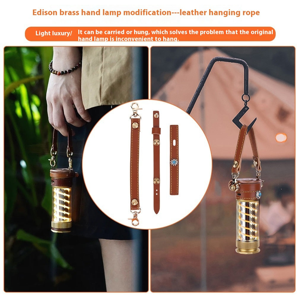Beibang Edison Camping Lantern 3-Piece Set with Leather Hang Rope