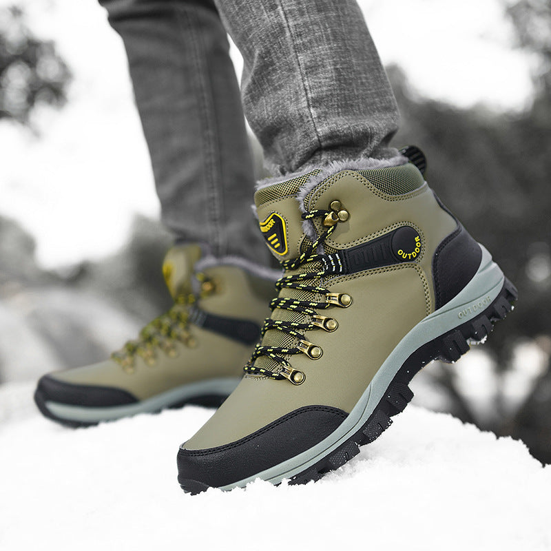 Men’s Winter Snow Boots Warm Plush Ankle