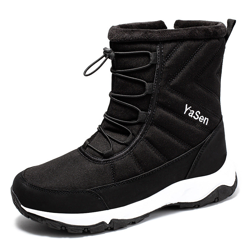 Men’s Waterproof Fleece-Lined Short Snow Boots