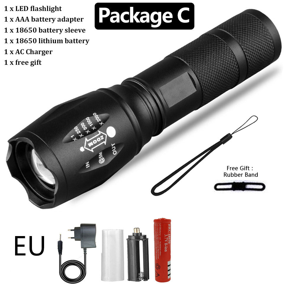Rechargeable Super-Bright Outdoor Camping Flashlight