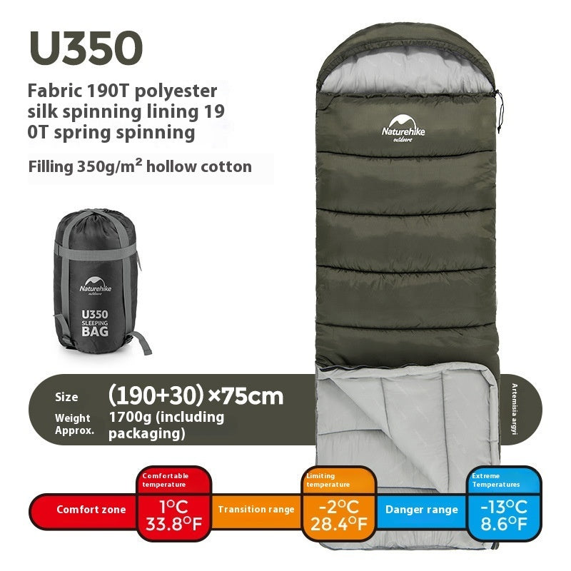 Naturehike Hooded Double Sleeping Bag – Cold-Proof