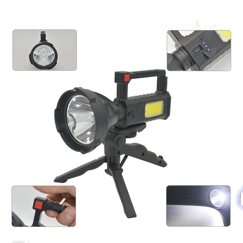 Outdoor Camping COB Flashlight with Bracket