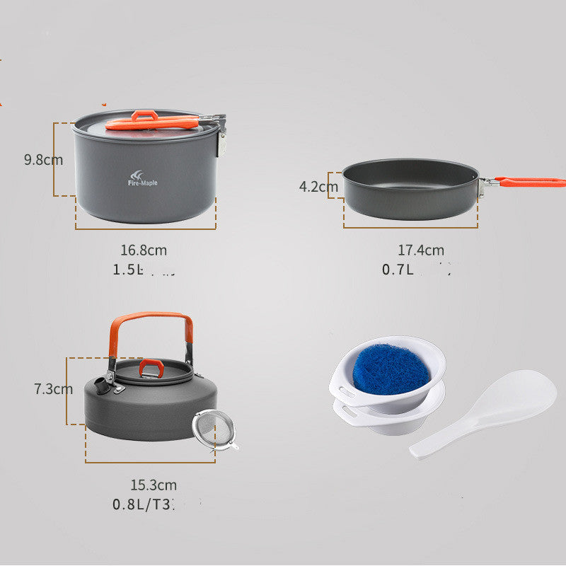 Fire Maple Feast 2-Person Camping Cookware Set