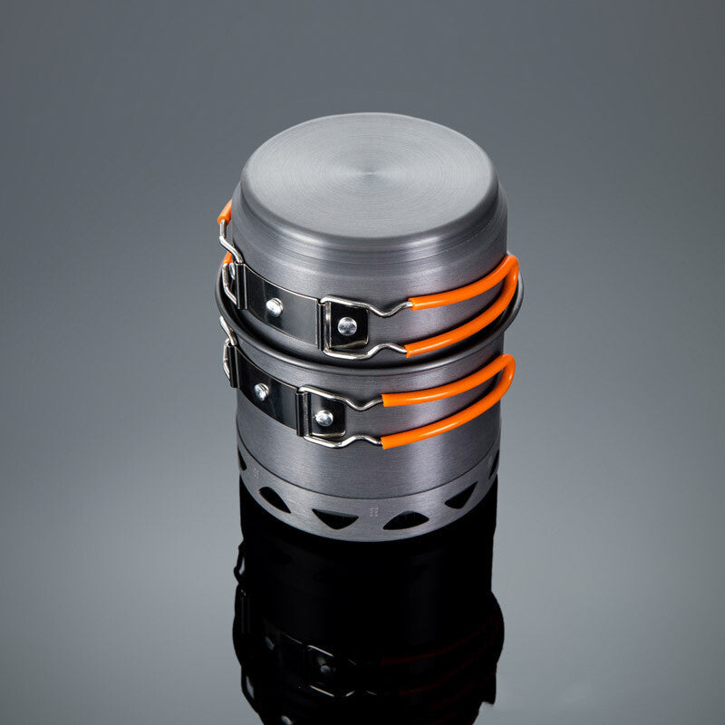 Outdoor Heat-Collecting Camping Single-Pot Set