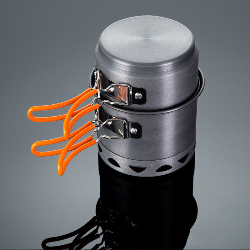 Outdoor Heat-Collecting Camping Single-Pot Set