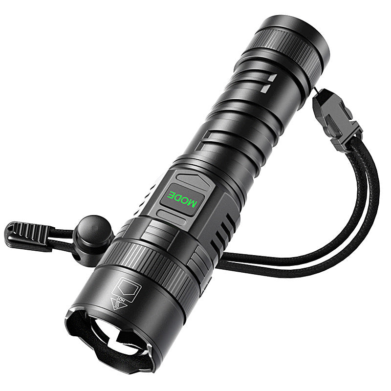 USB Rechargeable Zoom Camping Flashlight