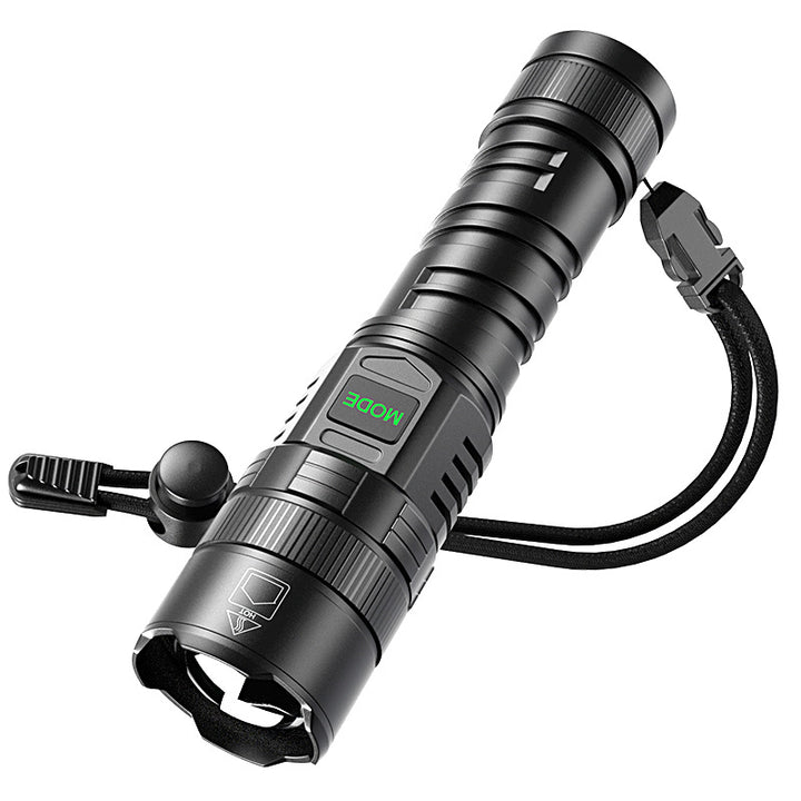 USB Rechargeable Zoom Camping Flashlight