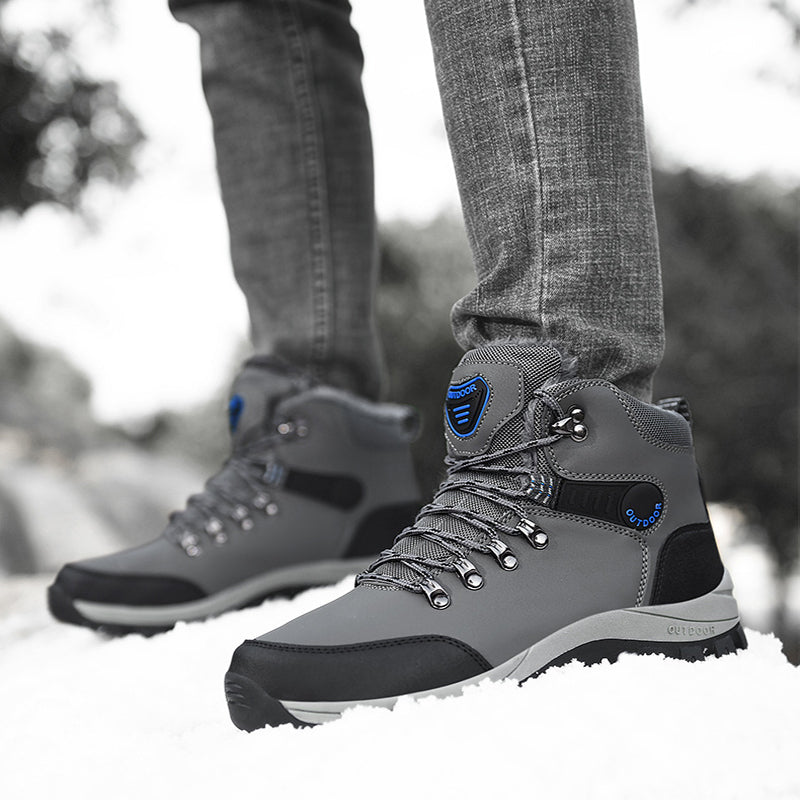 Men’s Winter Snow Boots Warm Plush Ankle
