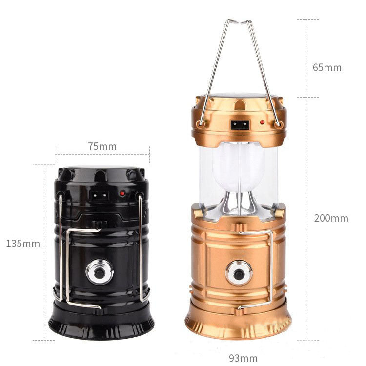 Solar Charging Telescopic Outdoor Camping Lantern