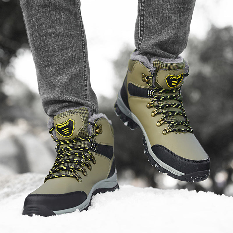Men’s Winter Snow Boots Warm Plush Ankle