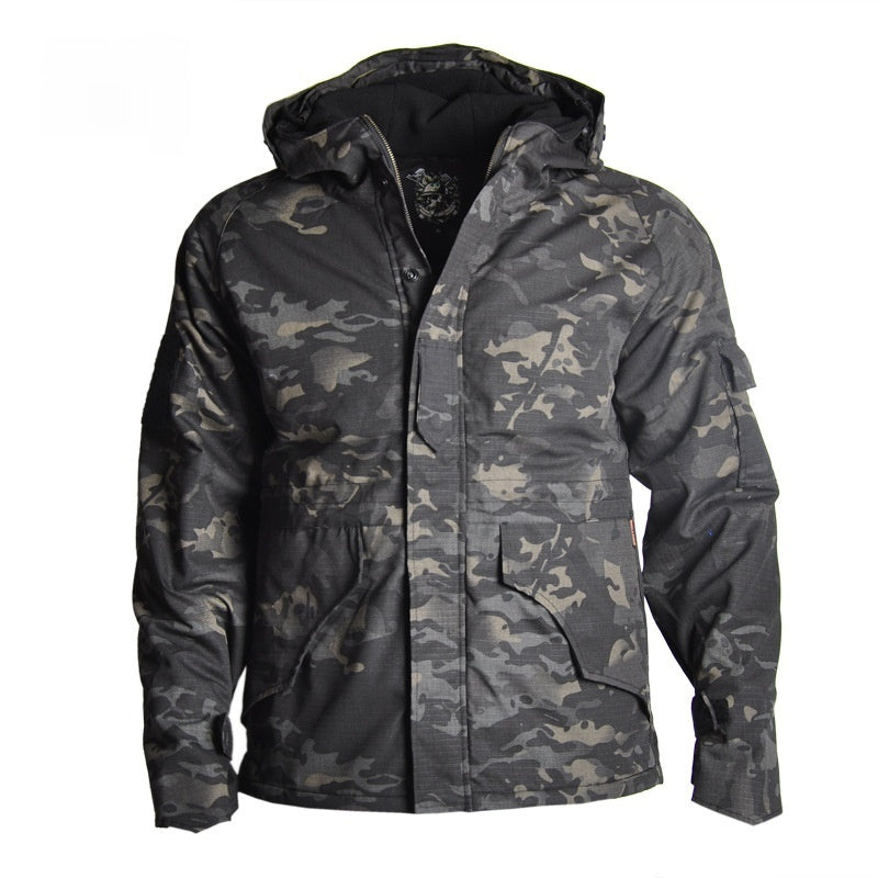 Men’s Tactical Camouflage Windproof Fleece Jacket