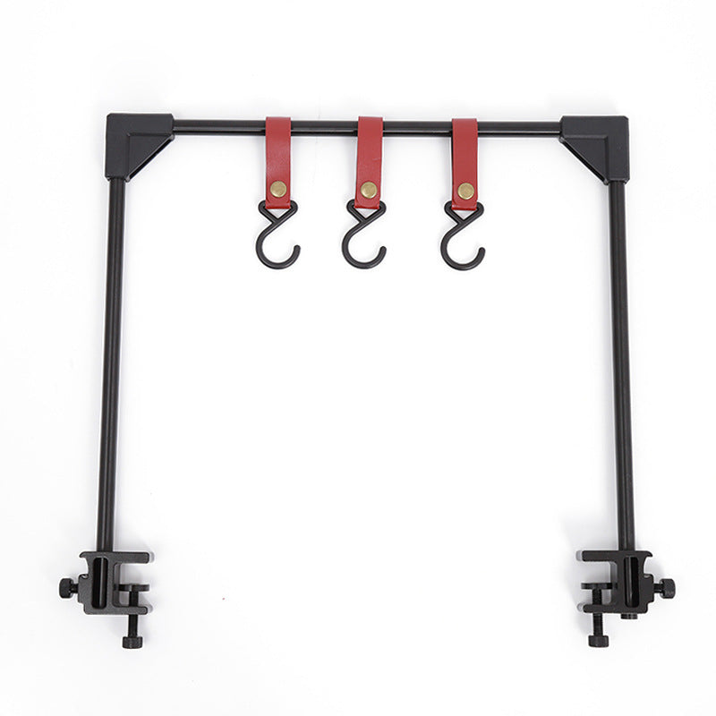 Adjustable Outdoor Camping Pot Rack with Hooks