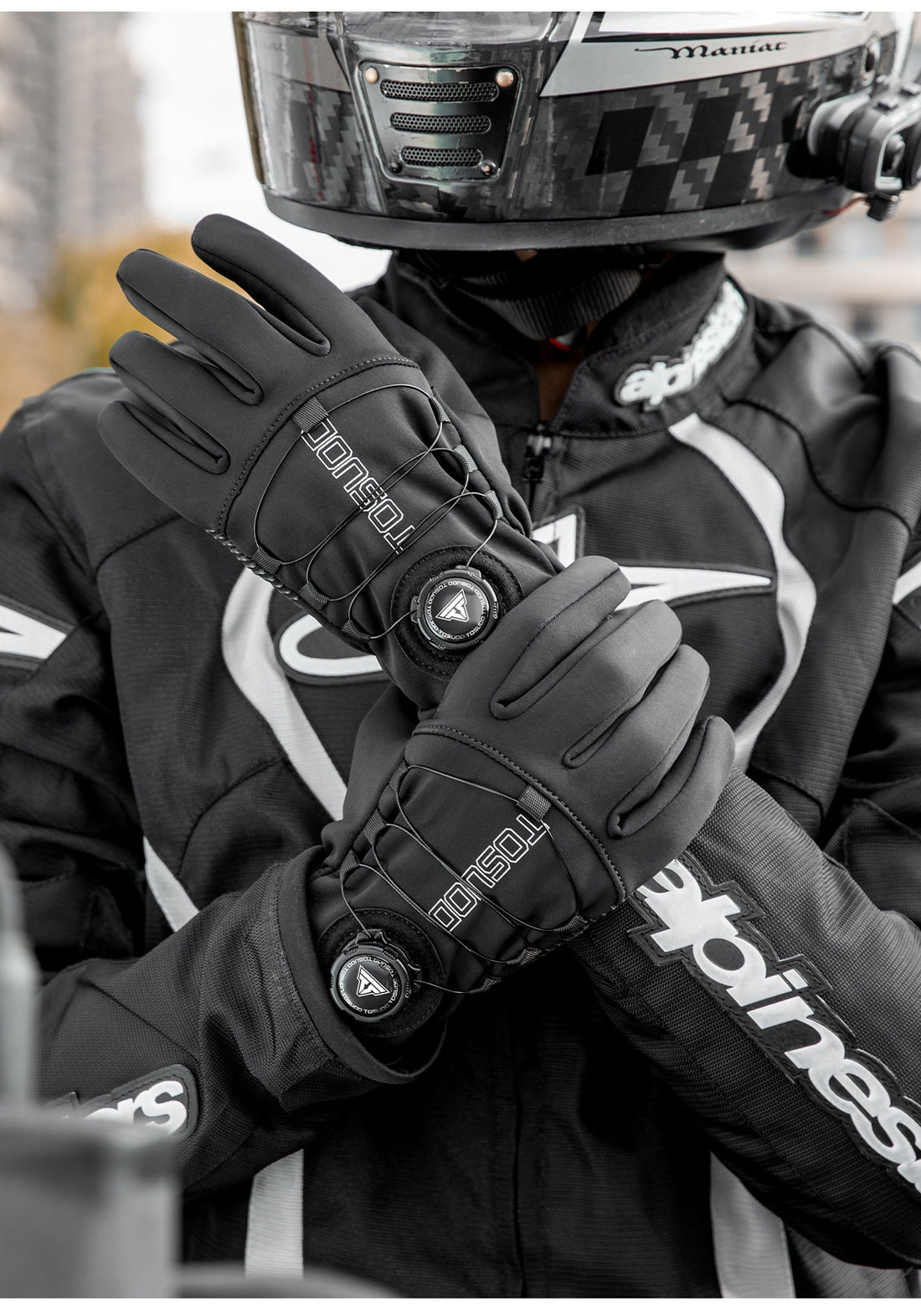 Warm Windproof Long-Finger Cycling Gloves