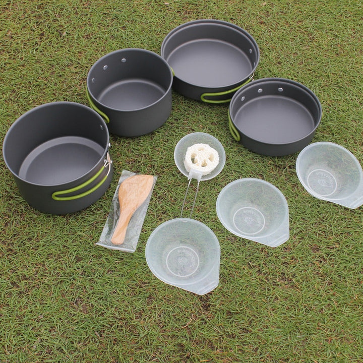 Portable Non-Stick Camping Cookware Set for 2–3