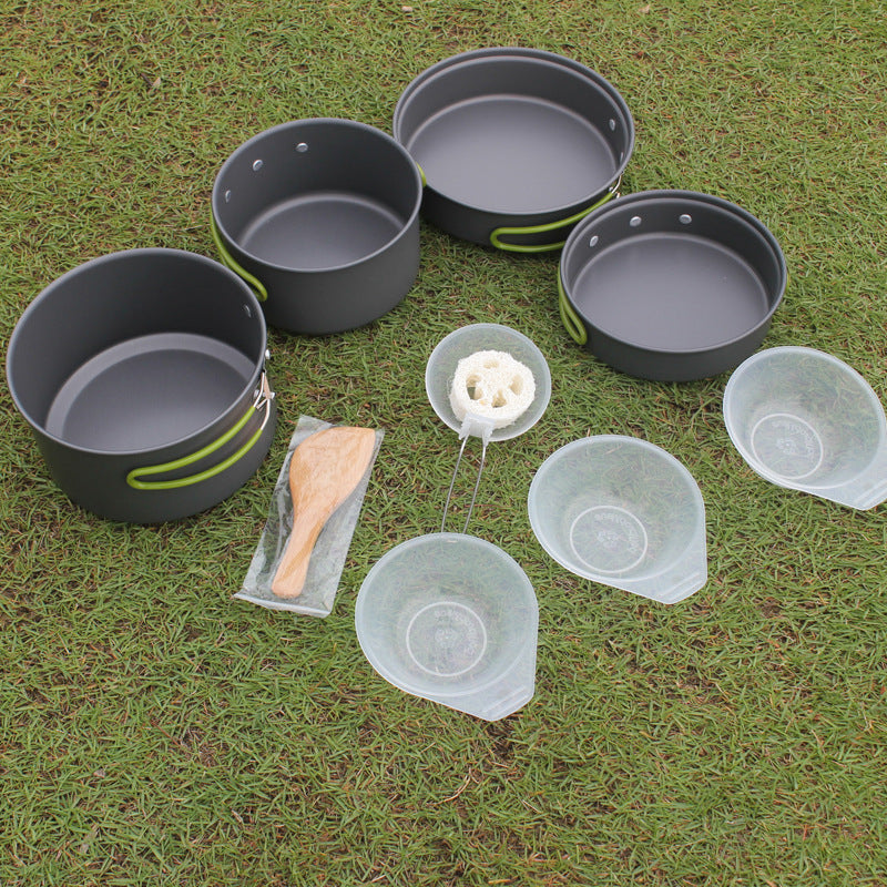 Portable Non-Stick Camping Cookware Set for 2–3