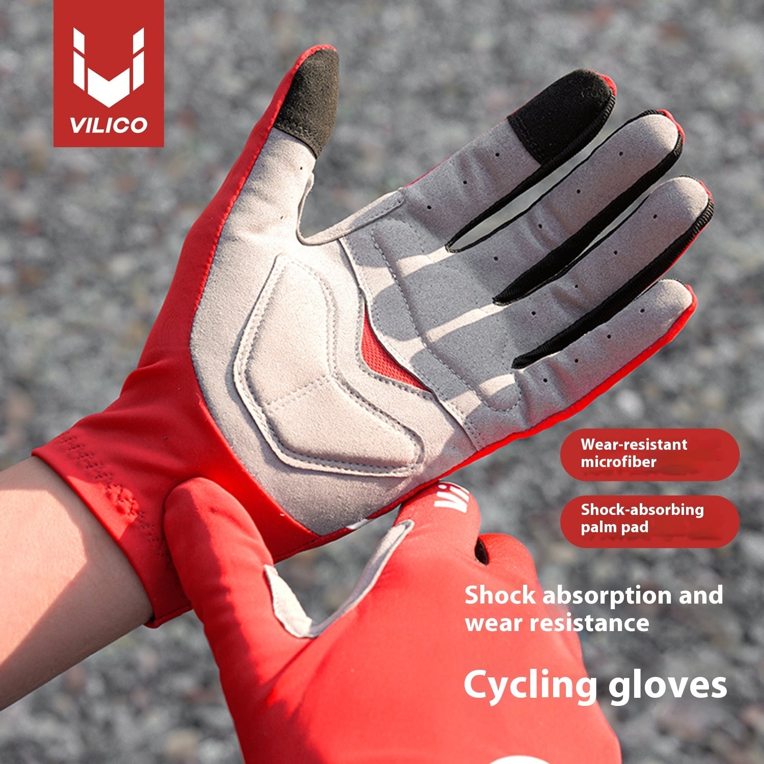Spring/Summer Mountain Bike Shock-Absorbing Gloves
