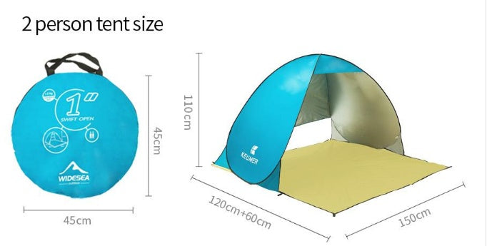 Double Automatic UV Protection Beach Camping Tent