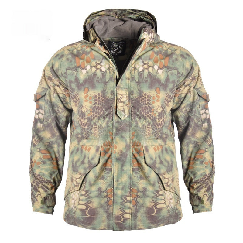 Men’s Tactical Camouflage Windproof Fleece Jacket