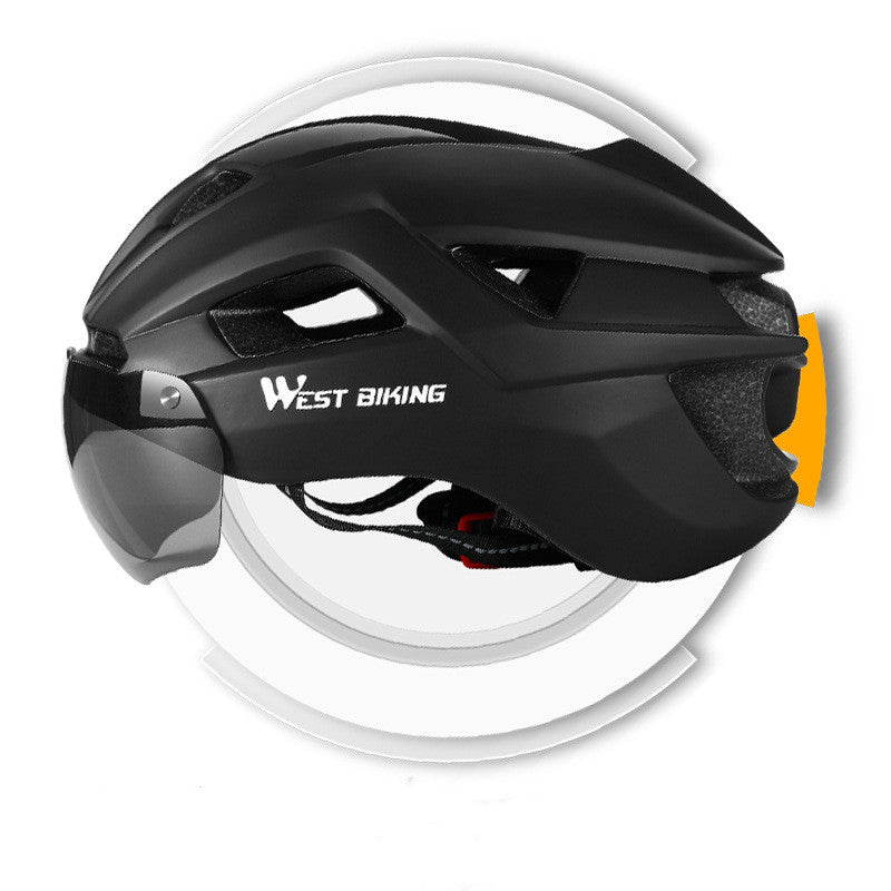 Mountain & Road Bike Helmet with Integrated Goggles