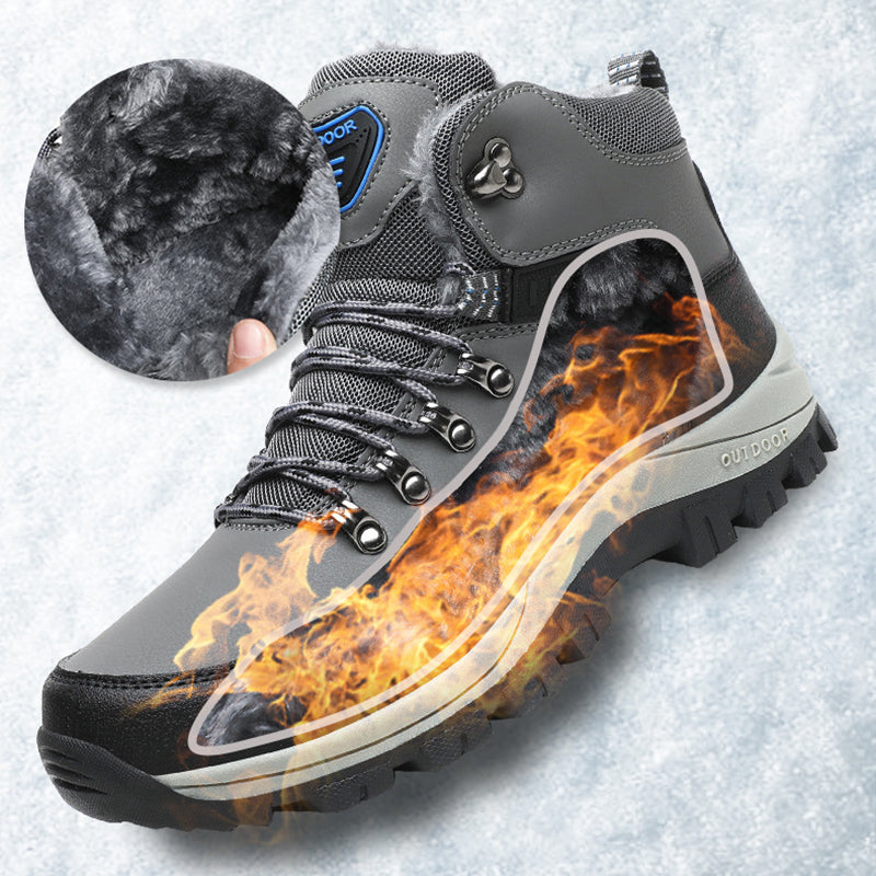 Men’s Winter Snow Boots Warm Plush Ankle