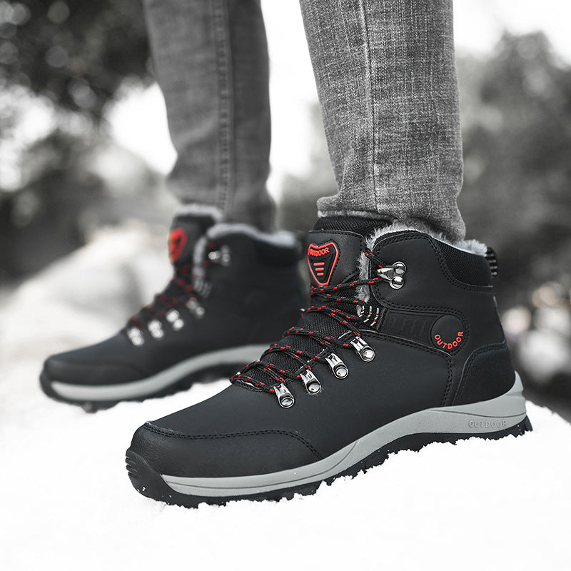 Men’s Winter Snow Boots Warm Plush Ankle