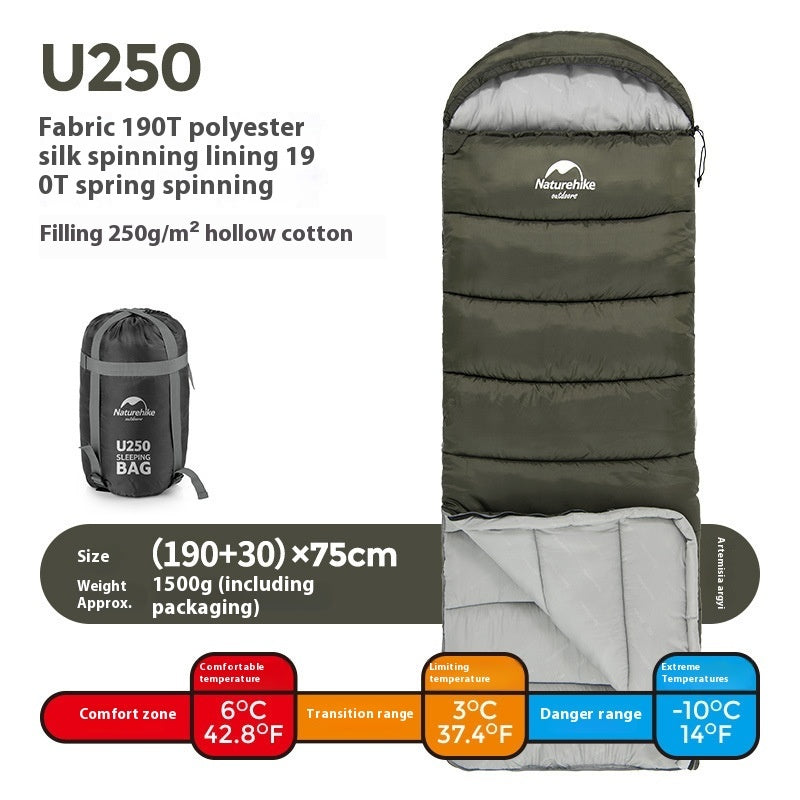 Naturehike Hooded Double Sleeping Bag – Cold-Proof