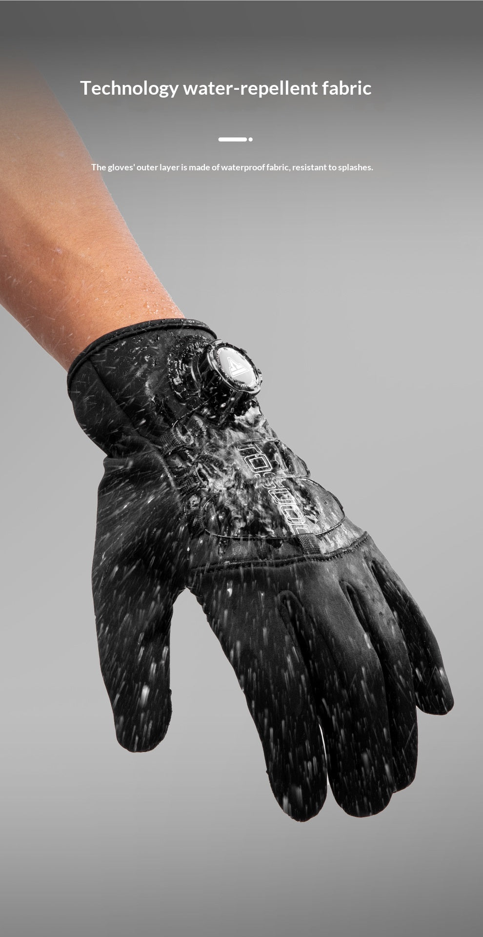 Warm Windproof Long-Finger Cycling Gloves