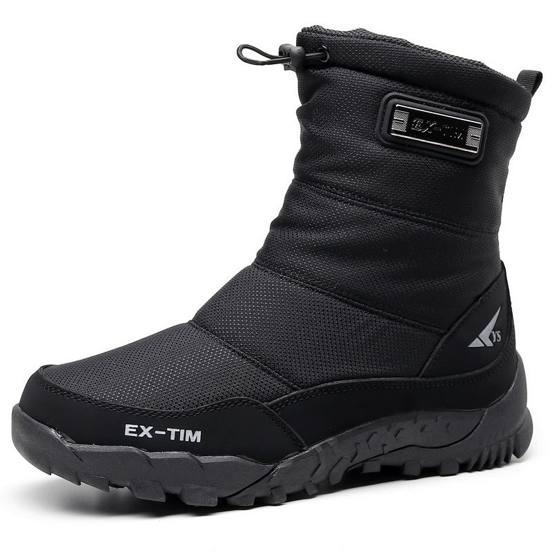 Men’s Waterproof Fleece-Lined Short Snow Boots