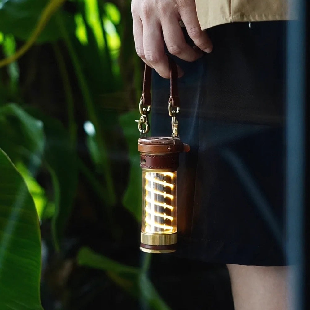 Beibang Edison Camping Lantern 3-Piece Set with Leather Hang Rope