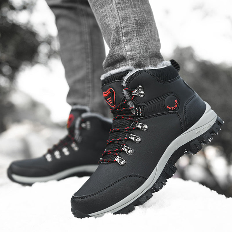 Men’s Winter Snow Boots Warm Plush Ankle