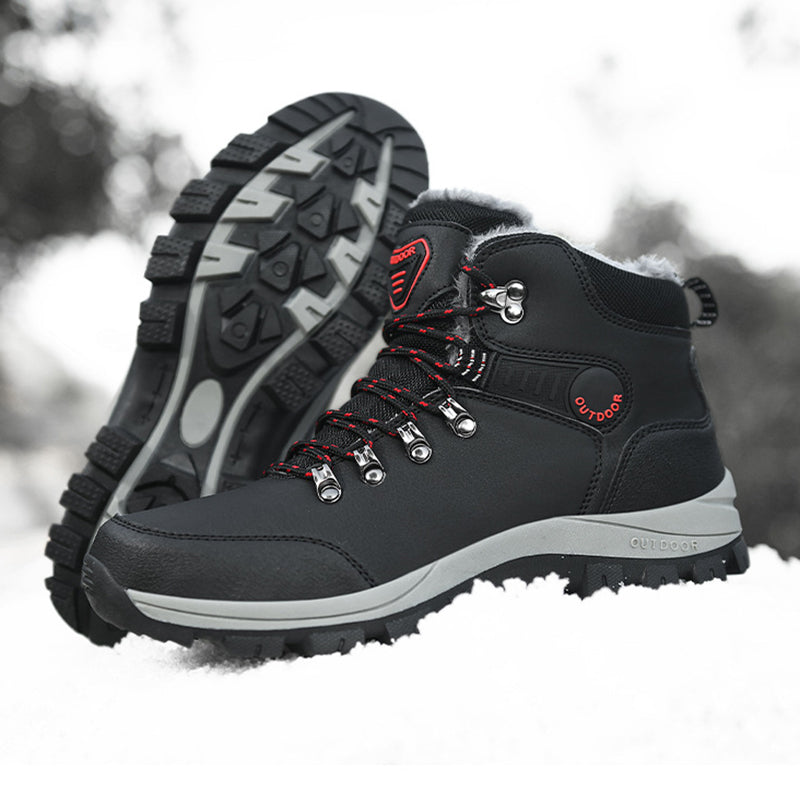 Men’s Winter Snow Boots Warm Plush Ankle