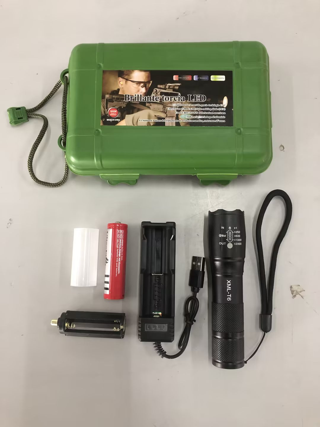 Rechargeable Super-Bright Outdoor Camping Flashlight