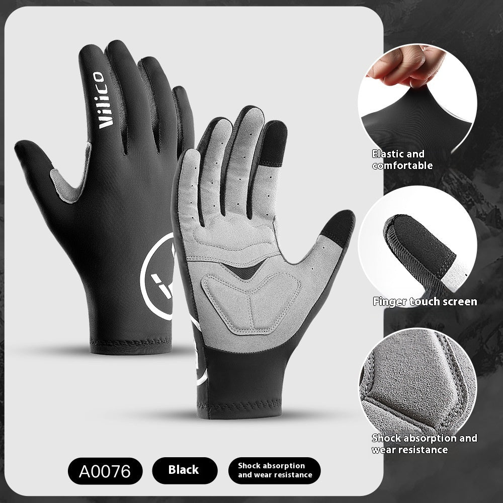 Spring/Summer Mountain Bike Shock-Absorbing Gloves