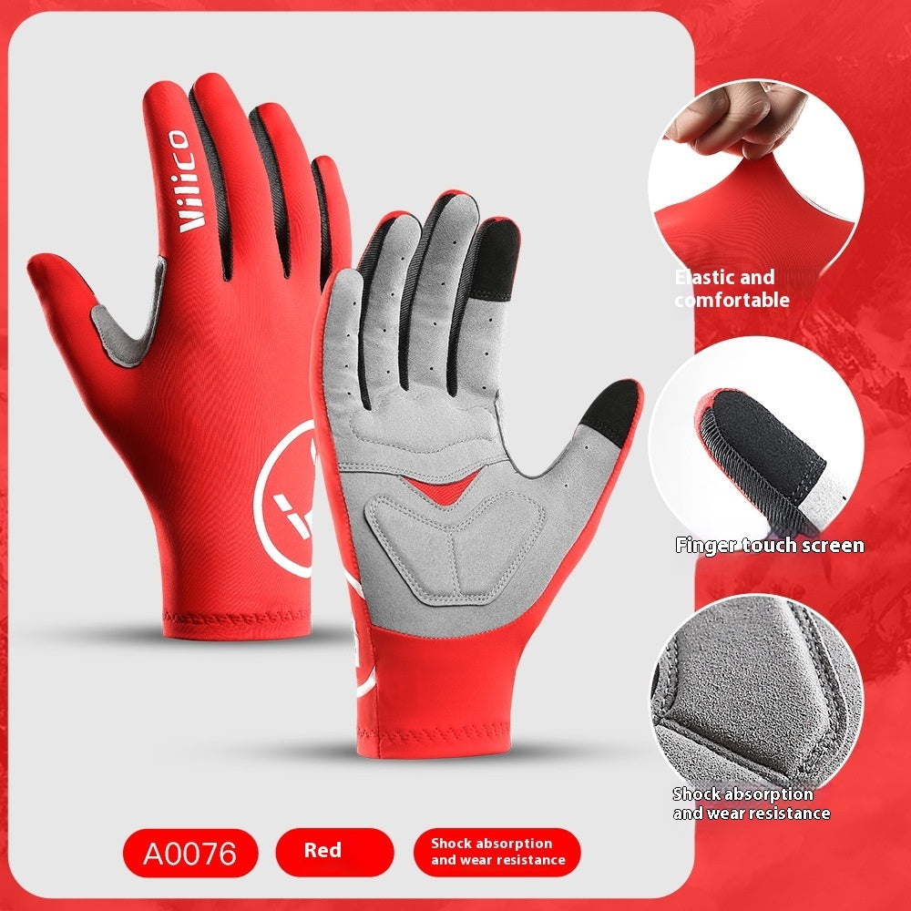 Spring/Summer Mountain Bike Shock-Absorbing Gloves