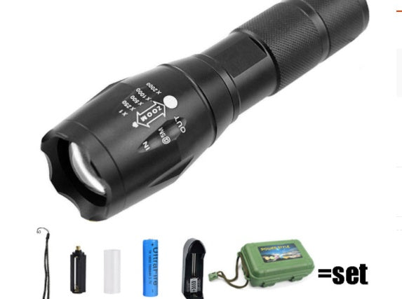 Rechargeable Super-Bright Outdoor Camping Flashlight