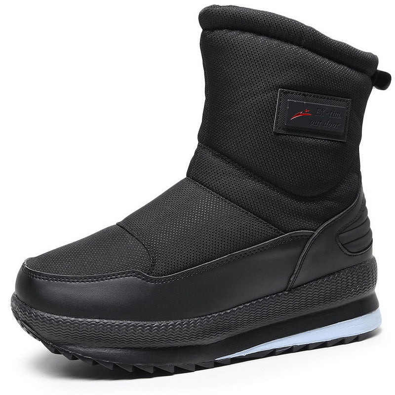 Men’s Waterproof Fleece-Lined Short Snow Boots