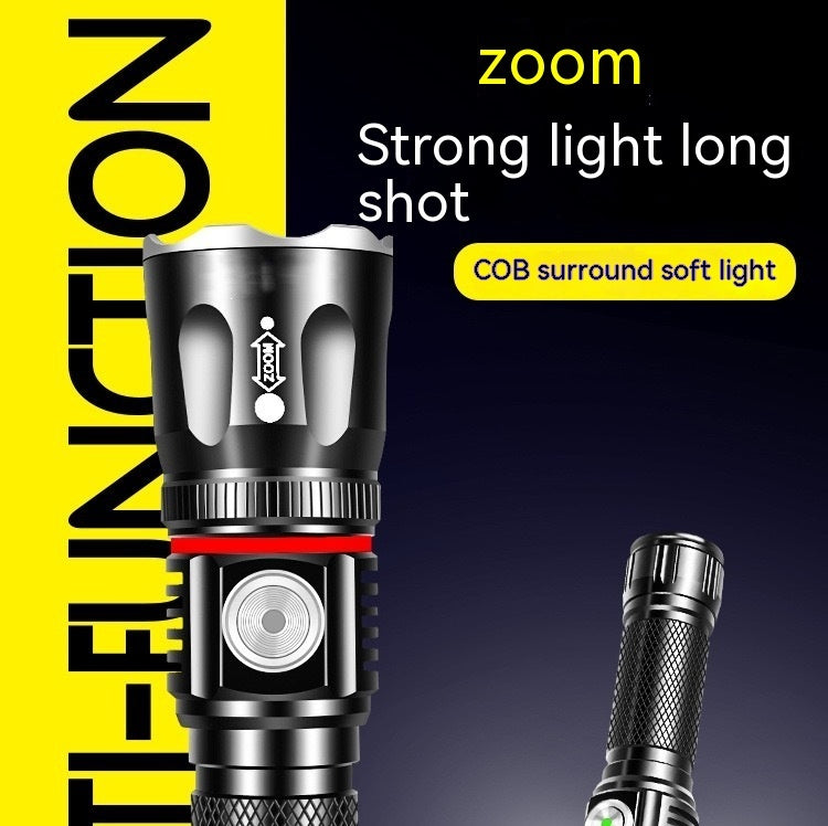 Telescopic T6 Multifunctional Camping Flashlight