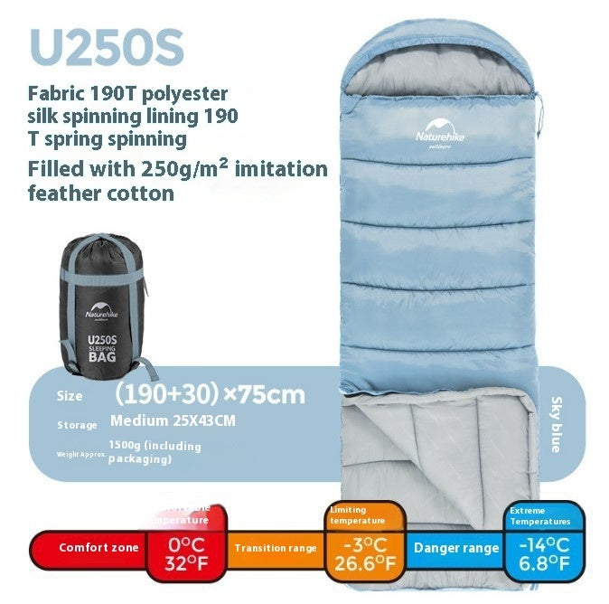 Naturehike Hooded Double Sleeping Bag – Cold-Proof