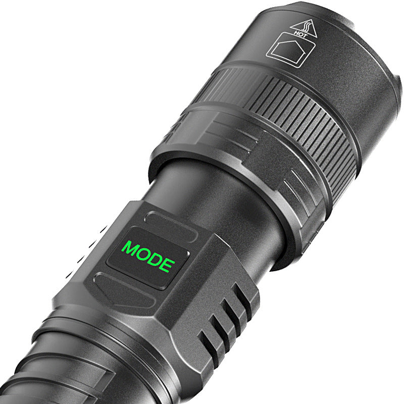 USB Rechargeable Zoom Camping Flashlight