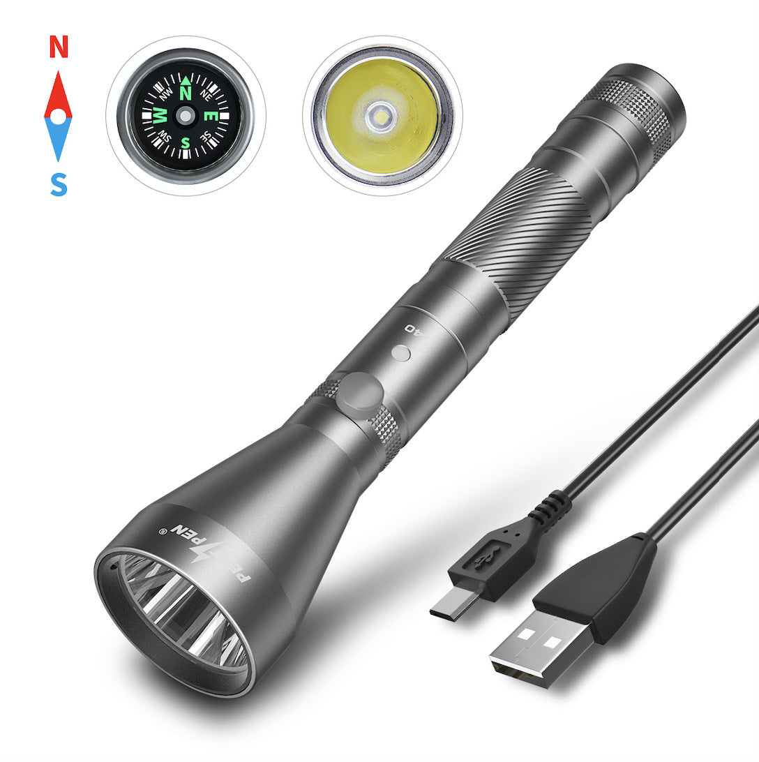 Long-Range Waterproof Camping Flashlight