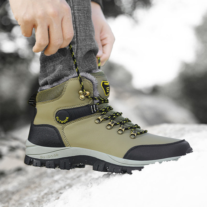 Men’s Winter Snow Boots Warm Plush Ankle