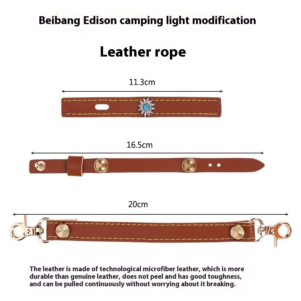 Beibang Edison Camping Lantern 3-Piece Set with Leather Hang Rope