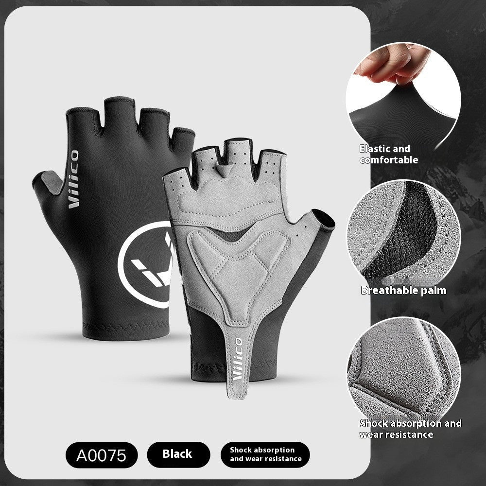 Spring/Summer Mountain Bike Shock-Absorbing Gloves