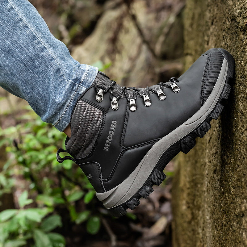 High-Top Waterproof Non-Slip Hiking Shoes
