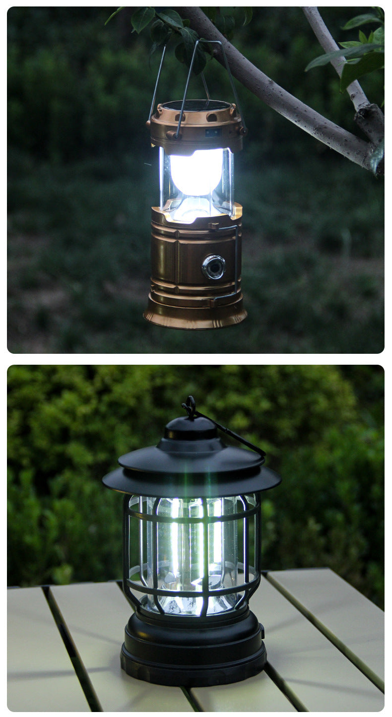 Vintage Rechargeable Outdoor Camping Lantern